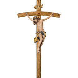 Cristo Barroco en cruz arqueada
